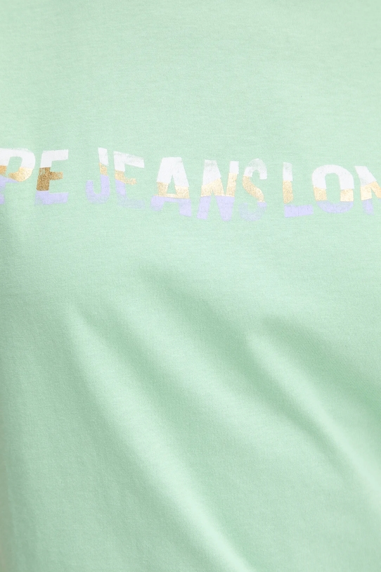 Хлопковая футболка Pepe Jeans PL506121 зелёный