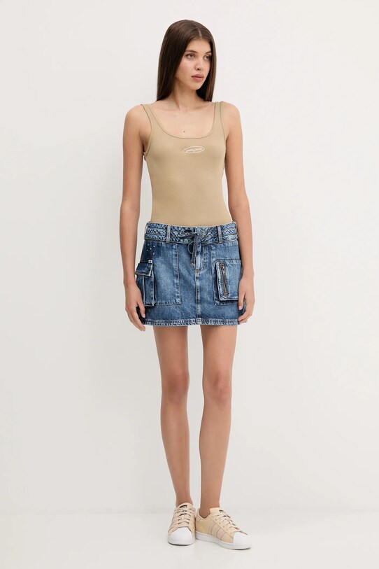 Топ Guess Jeans W5YP35.KA0H1 бежевий AW25