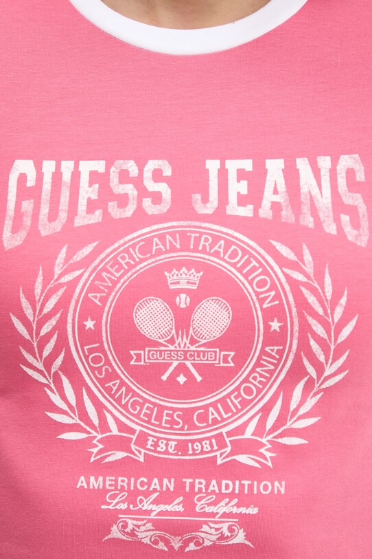 Футболка Guess Jeans W5YI03.J1314 розовый