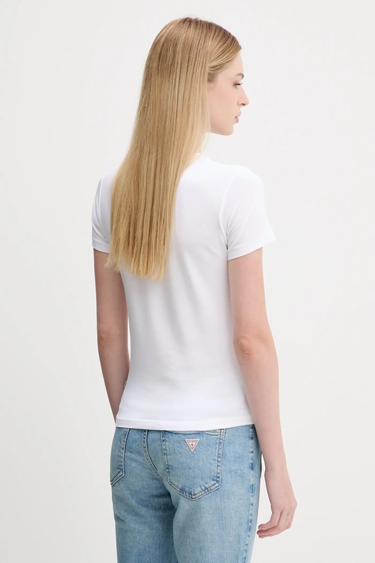 Ρούχα Μπλουζάκι Guess Jeans W5YI04.J1314 λευκό