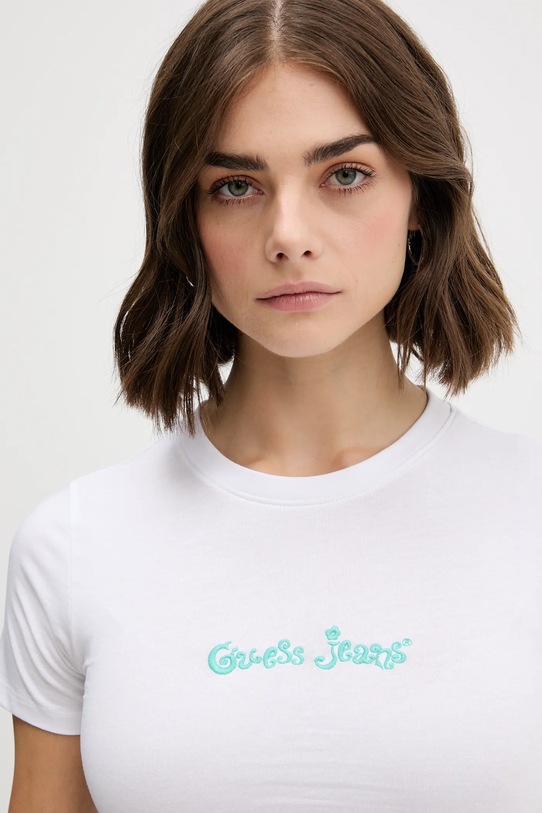 Guess Jeans tricou alb W5YI24.J1314