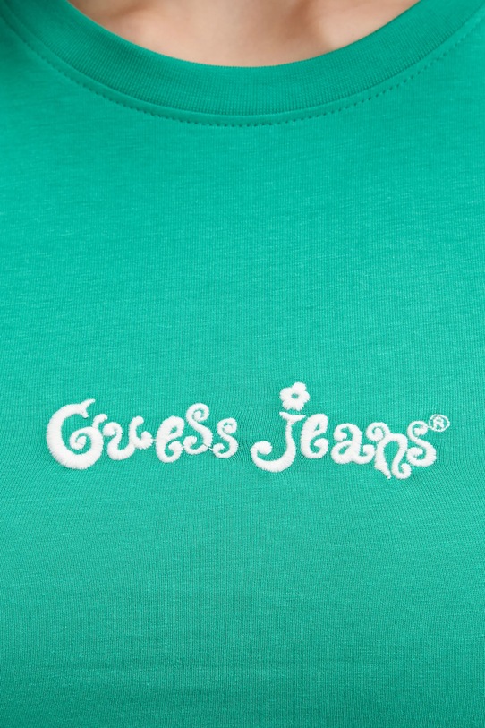 Тениска Guess Jeans W5YI24.J1314 тюркоазен