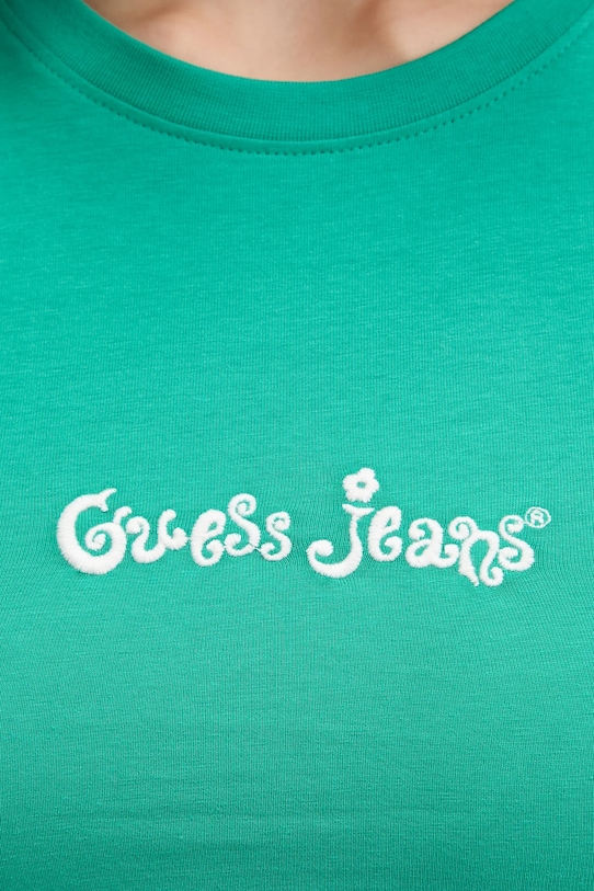 Тениска Guess Jeans W5YI24.J1314 тюркоазен
