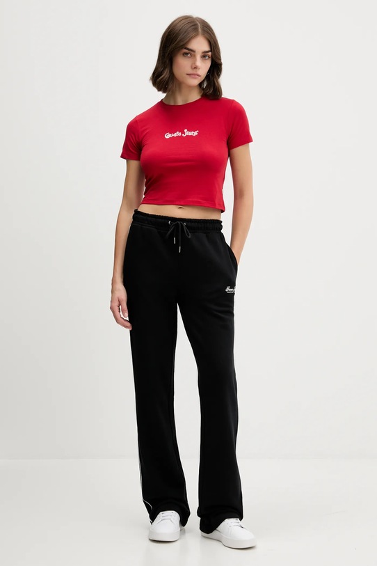 Kratka majica Guess Jeans W5YI24.J1314 rdeča AW25