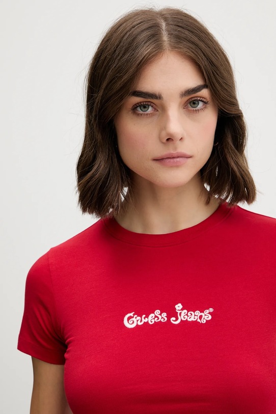 Футболка Guess Jeans красный W5YI24.J1314