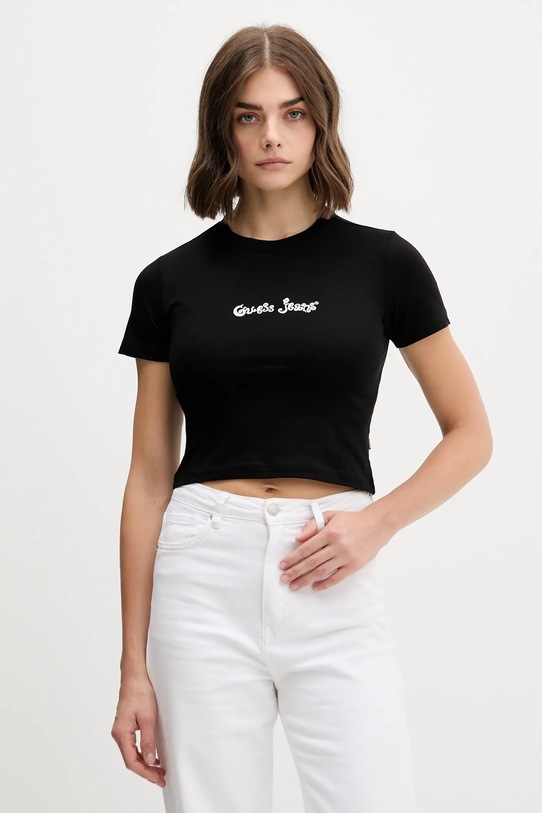 Футболка Guess Jeans slim чёрный W5YI24.J1314