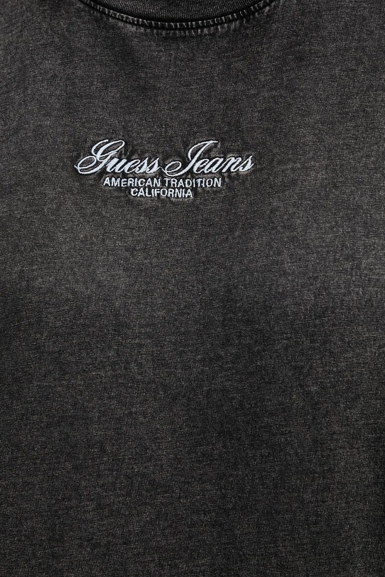 Хлопковая футболка Guess Jeans W5YI25.K8HM0 чёрный