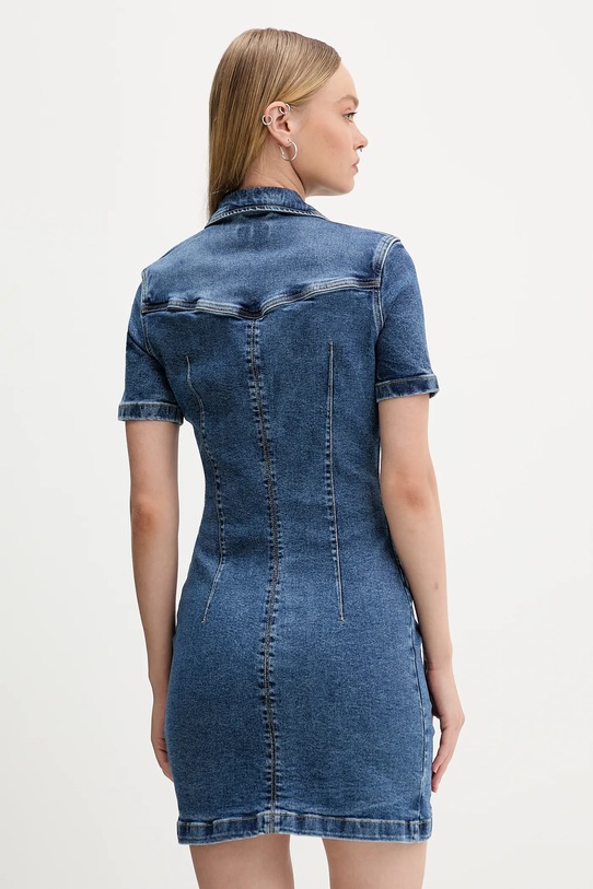Odzież Guess Jeans sukienka jeansowa W5YK55.D5R11 niebieski
