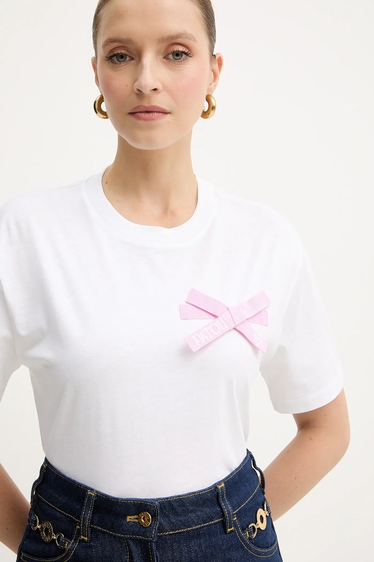 Odzież Patou t-shirt bawełniany JE1859999 biały