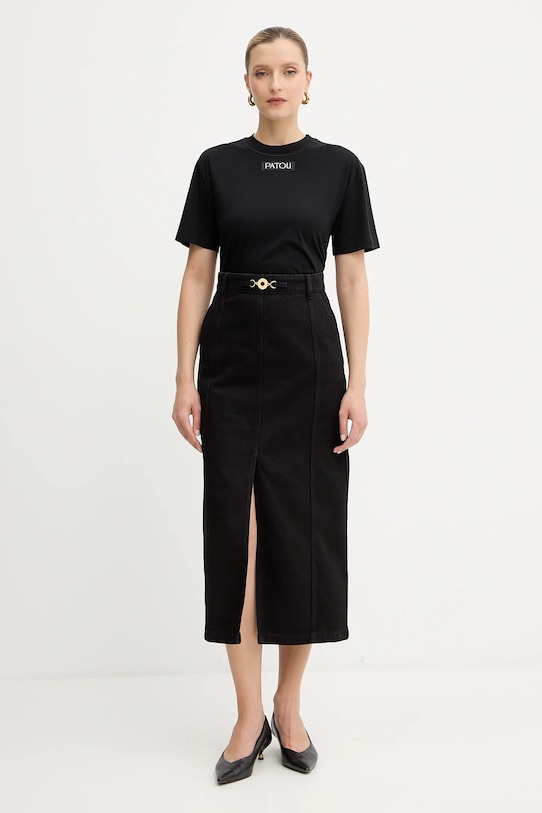 Patou t-shirt bawełniany JE1879999 czarny AW25