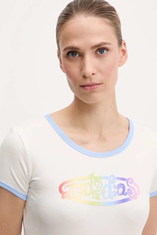 Tričko adidas Originals PRIDE bílá JW0829