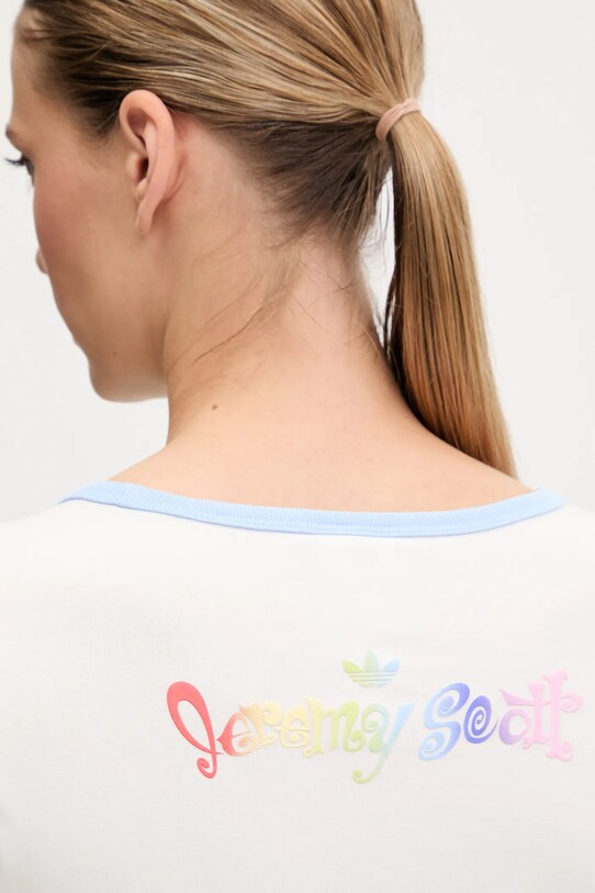 adidas Originals t-shirt PRIDE JW0829 biały