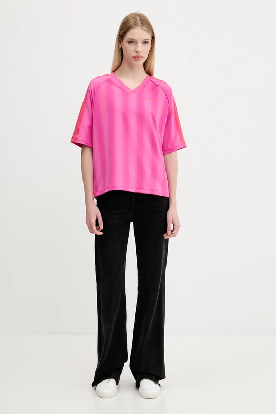 adidas Originals tricou Linear Tee JW6021 violet AW25