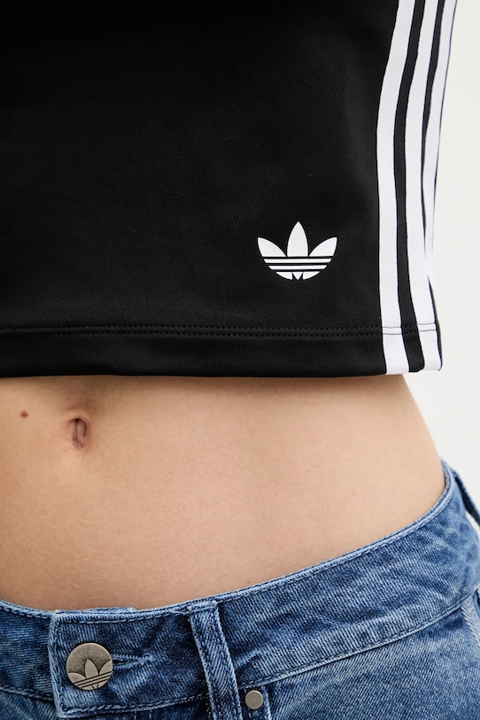 adidas Originals top 3-Stripes JX7717 czarny