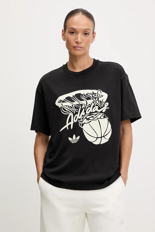 adidas Originals t-shirt Hot Shot Tee wzorzyste czarny JY3650