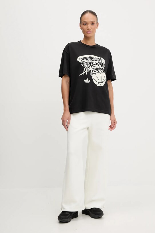 adidas Originals t-shirt Hot Shot Tee JY3650 fekete AW25