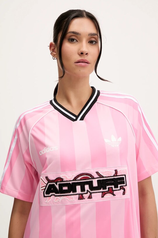 Μπλουζάκι adidas Originals Jersey ροζ KD2272