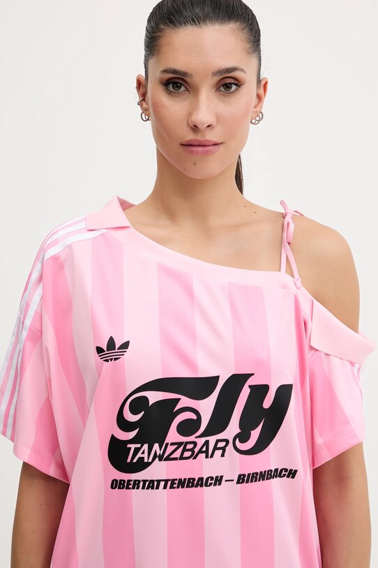 adidas Originals tricou polo Jersey roz KD2277