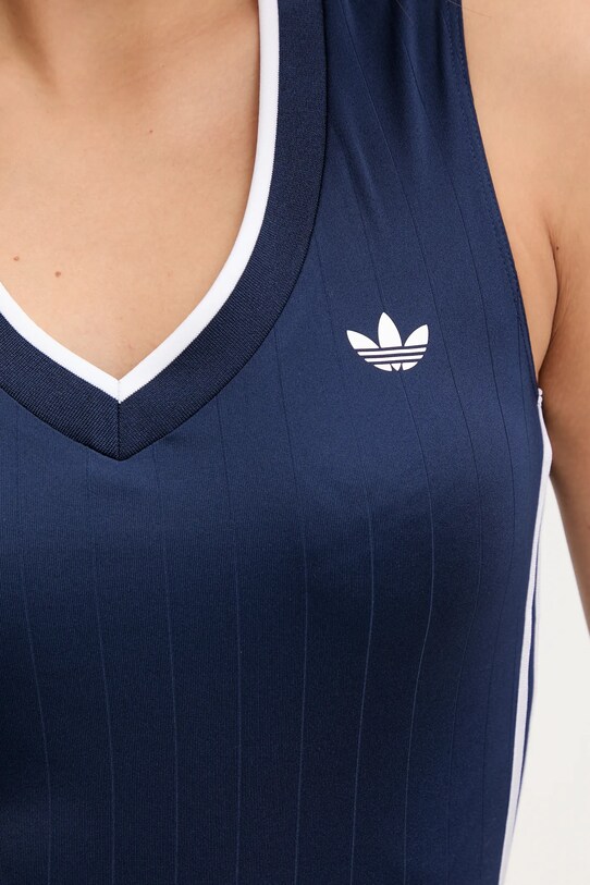 Top adidas Originals V-Neck KD2280 σκούρο μπλε