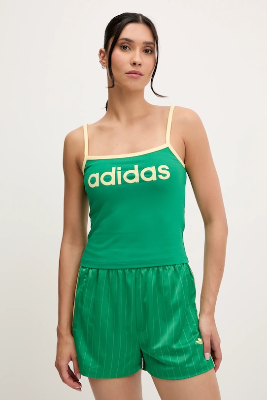 Top adidas Originals Tank potisk zelená KD2290
