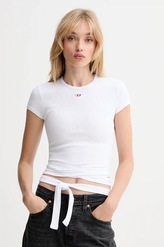 Μπλουζάκι Diesel T-BUNNY-TAIL slim λευκό A19337.0EJAI