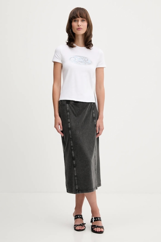 Тениска Diesel T-LAYA A19368.0HQAH бял AW25