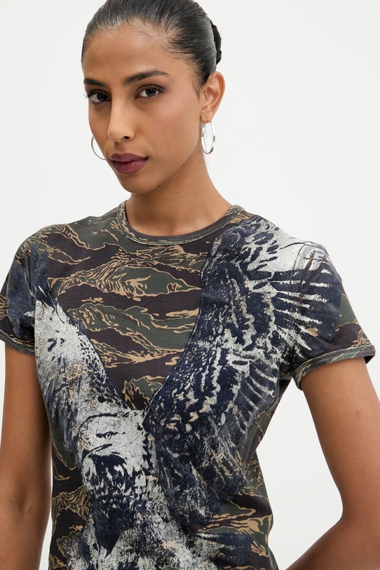 Diesel tricou din bumbac T-UNCUTIE-LONG-R1 gri A19551.0DLBM