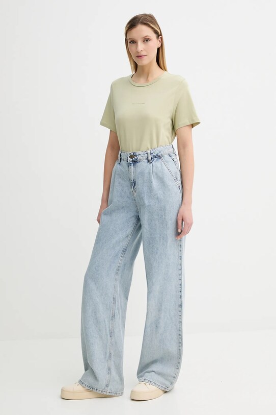Marc O'Polo t-shirt bawełniany 5000006452 zielony AW25