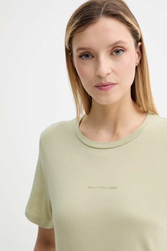 Marc O'Polo t-shirt bawełniany zielony 5000006452