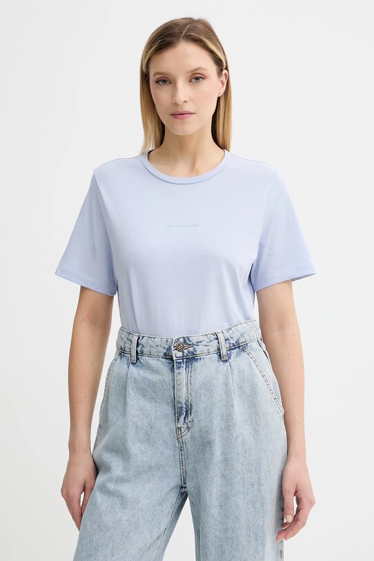 Marc O'Polo t-shirt bawełniany bawełna niebieski 5000006452