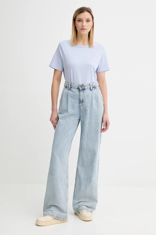 Marc O'Polo t-shirt bawełniany 5000006452 niebieski AW25