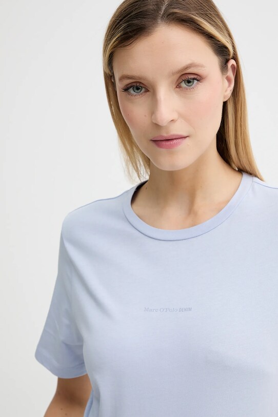 Marc O'Polo t-shirt bawełniany niebieski 5000006452