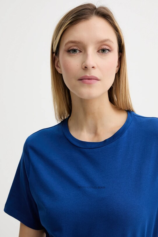 Marc O'Polo t-shirt bawełniany niebieski 5000006452