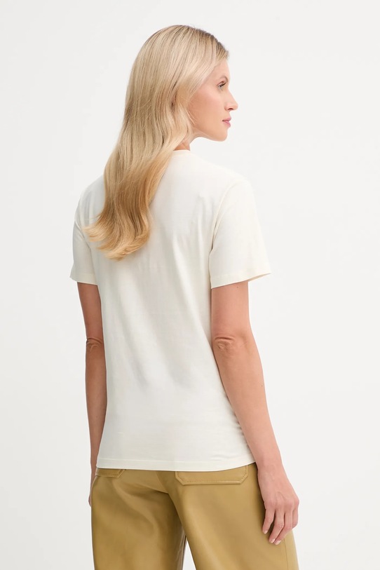 Odzież Bally t-shirt bawełniany WJE085 beżowy