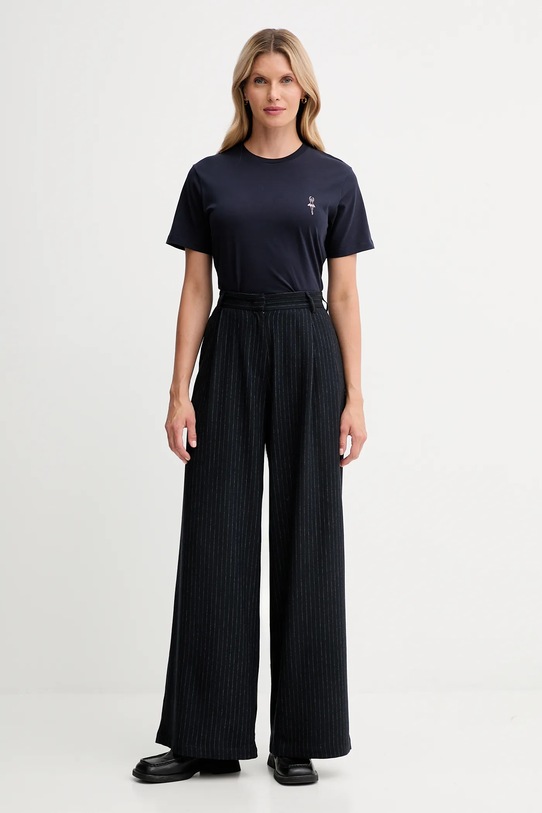 Bally t-shirt bawełniany WJE085 granatowy AW25