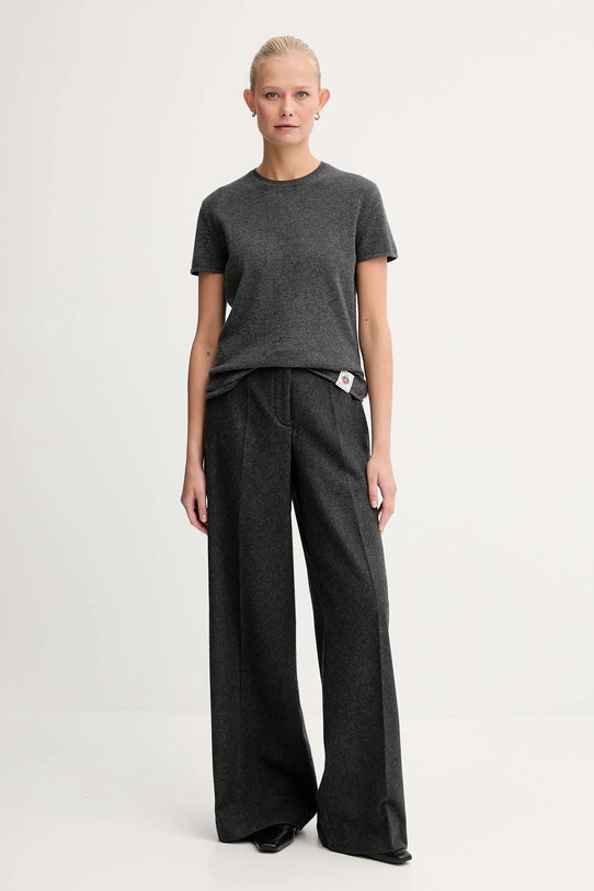Bally t-shirt kaszmirowy WKN07A szary AW25
