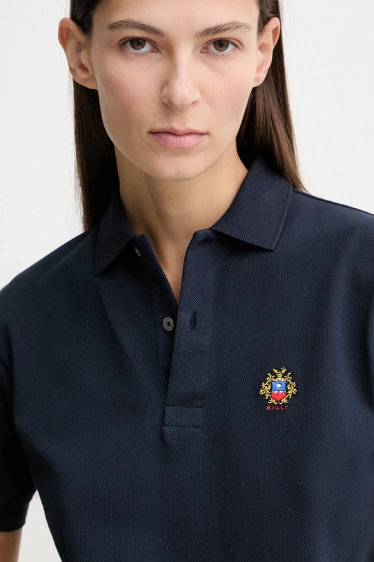 Bally polo bawełniane granatowy WJE04R