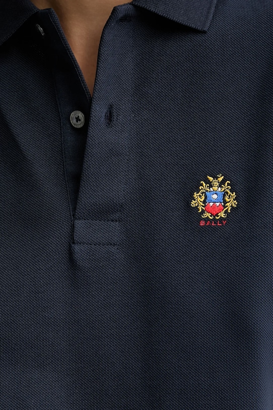Bally polo bawełniane WJE04R granatowy