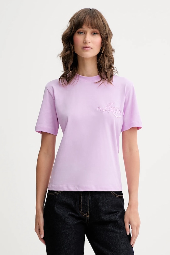 MSGM tricou din bumbac imprimeu roz 3941MDM81.257798
