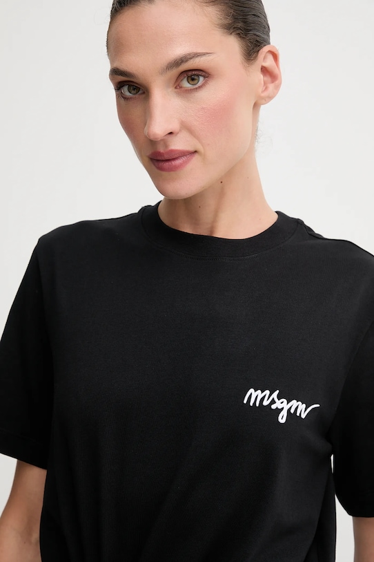 MSGM tricou din bumbac negru 2000MDM540.200002
