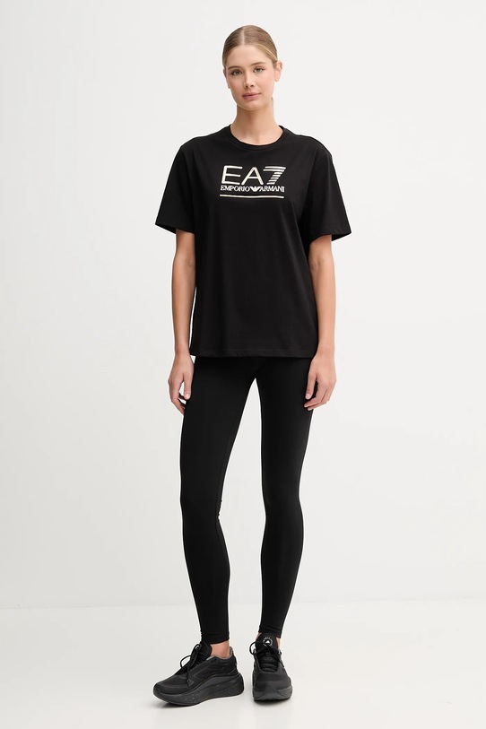 EA7 Emporio Armani t-shirt bawełniany AF12503.7W000414 czarny AW25