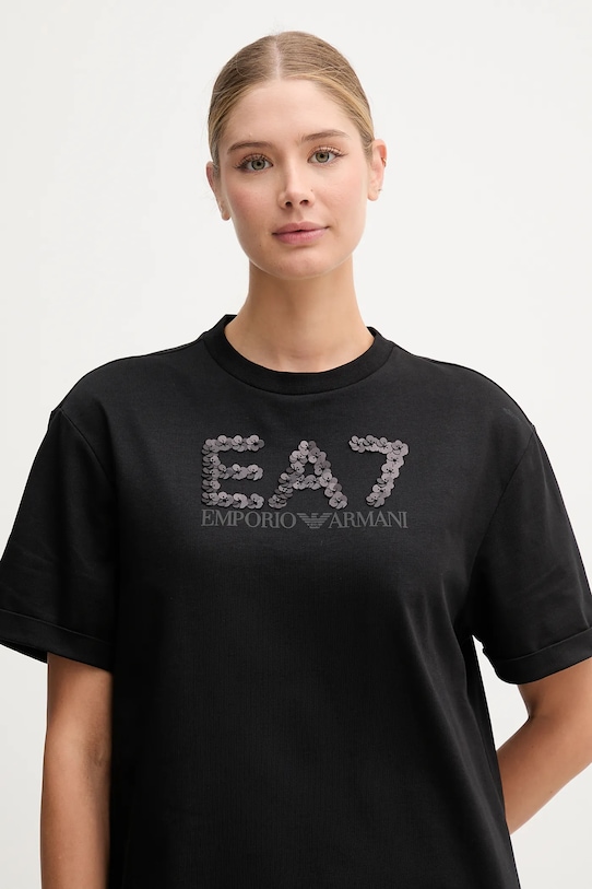 EA7 Emporio Armani t-shirt bawełniany czarny AF12957.7W000540