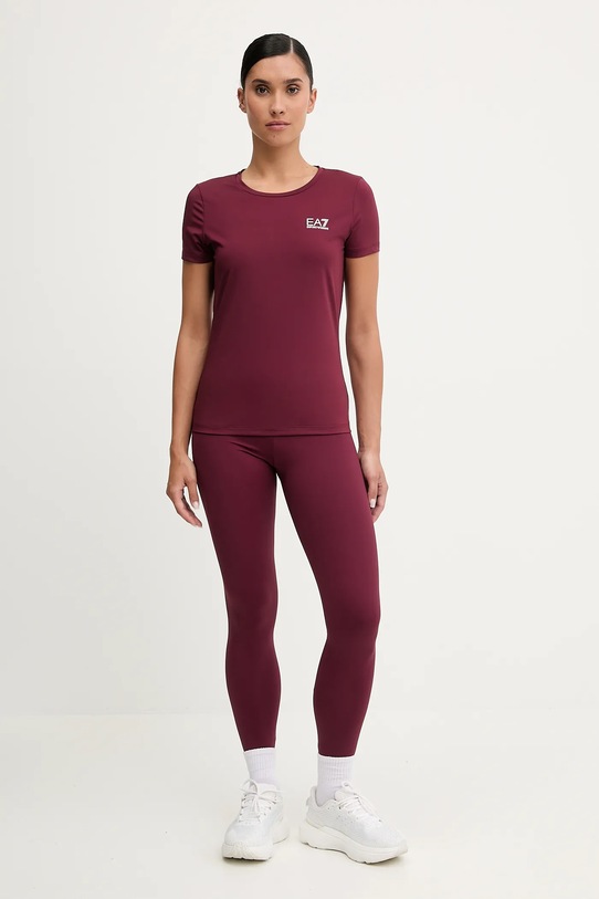 EA7 Emporio Armani tricou AF18476.7W000795 burgundia AW25
