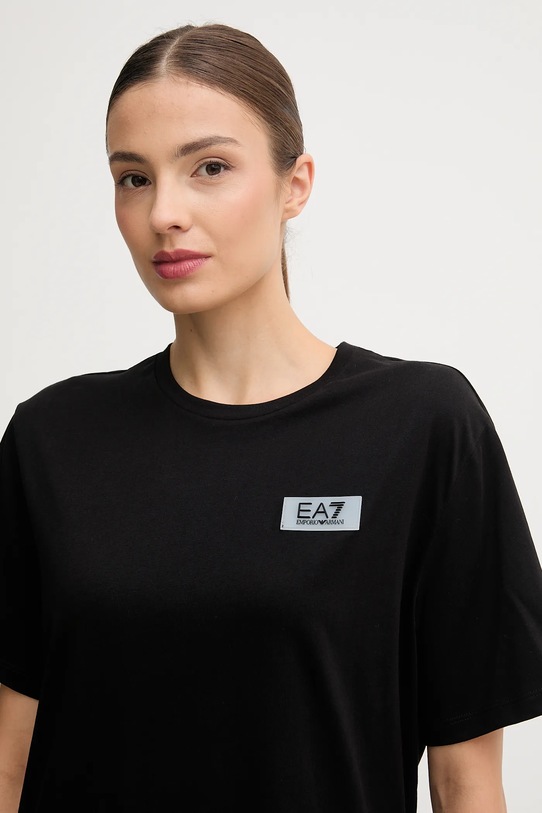 EA7 Emporio Armani t-shirt bawełniany czarny AF12503.7W000407