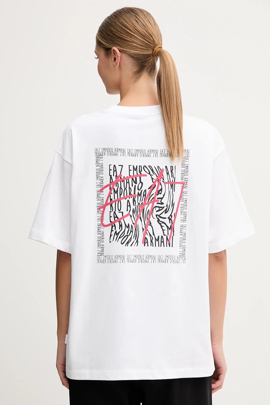 Odzież EA7 Emporio Armani t-shirt bawełniany AF12957.7W000726 biały