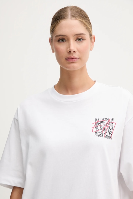 EA7 Emporio Armani t-shirt bawełniany biały AF12957.7W000726