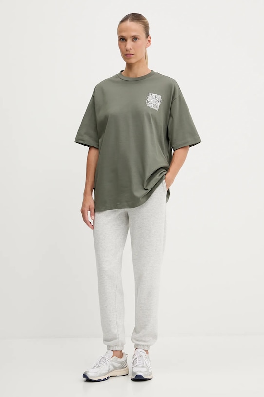 EA7 Emporio Armani t-shirt bawełniany AF12957.7W000726 zielony AW25