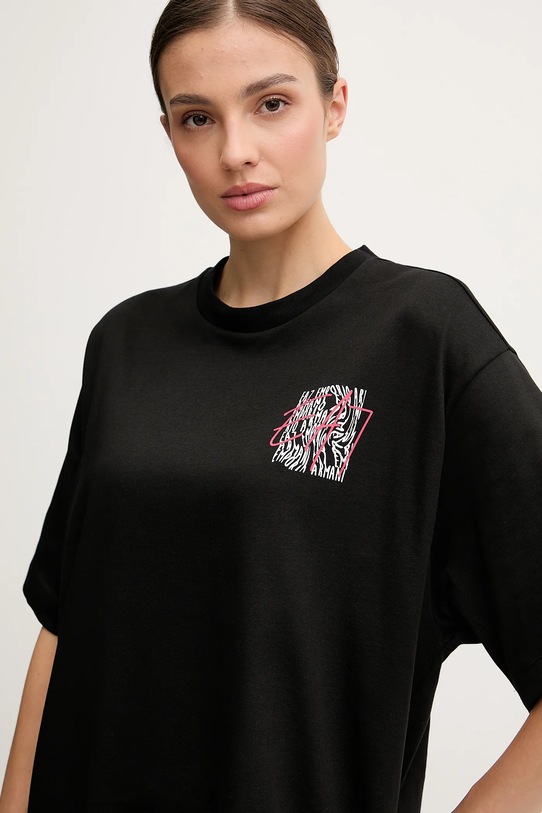 EA7 Emporio Armani t-shirt bawełniany czarny AF12957.7W000726