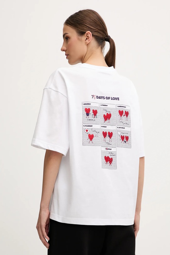 Odzież EA7 Emporio Armani t-shirt bawełniany AF12957.7X000036 biały