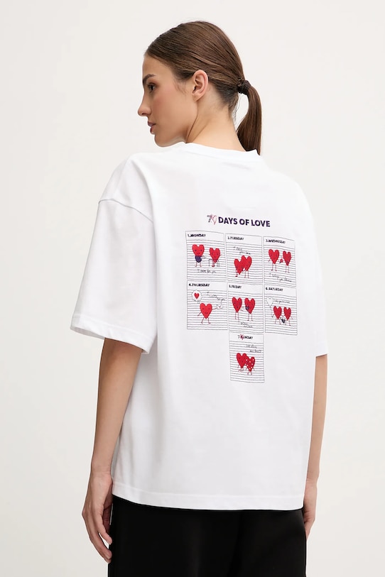 Odzież EA7 Emporio Armani t-shirt bawełniany AF12957.7X000036 biały